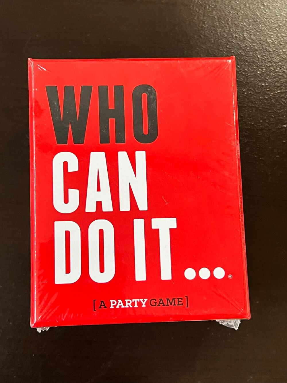 Who Can Do It? Party Game Adult Card Game Brand New Factory Sealed